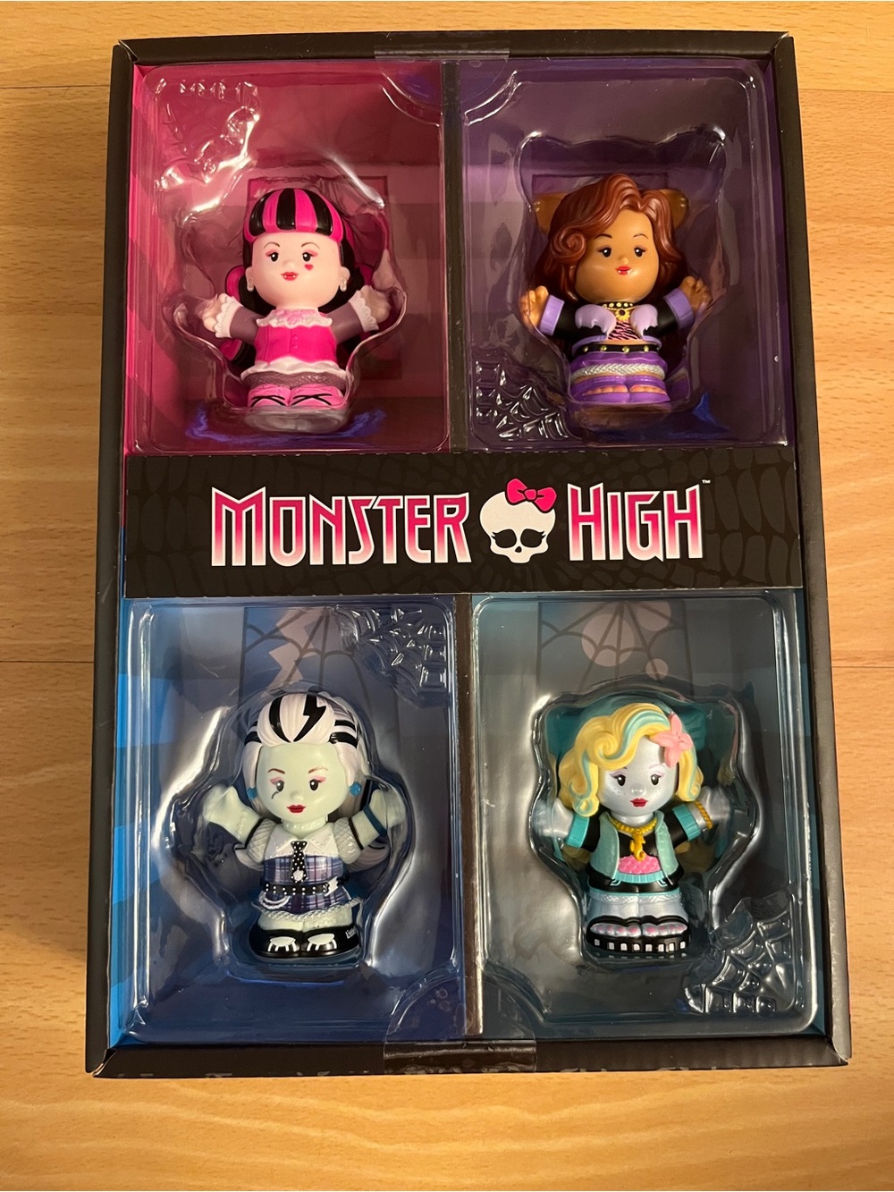 Monster High Little People Figures Set of 4 Mattel Creations EXCLUSIVE (NWT)